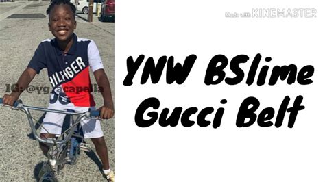 gucci belt song|gucci belt ynw bslime.